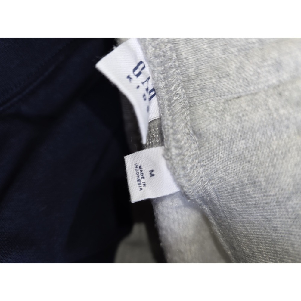 Gap Kids Relaxed Fleece Medium Logo Pull-On Drawstring Shorts Blue Gray Lot Of 2 - Picture 9 of 11